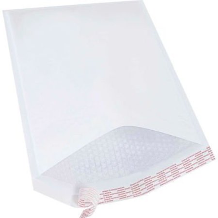 THE PACKAGING WHOLESALERS Self Seal Bubble Mailers, #6, 12-1/2"W x 19"L, White, 50/Pack ENVB859WSS